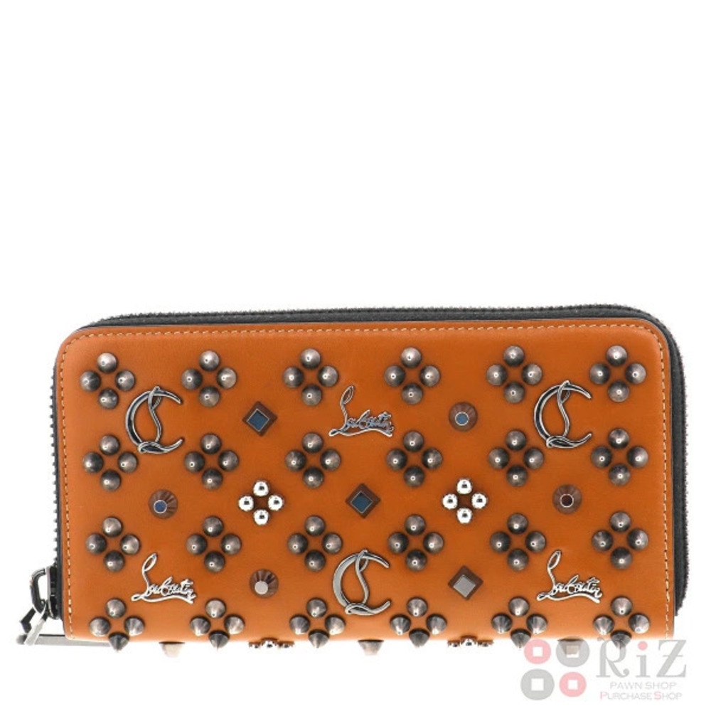Christian Louboutin Panettone Round Zipper Long Wallet Brown